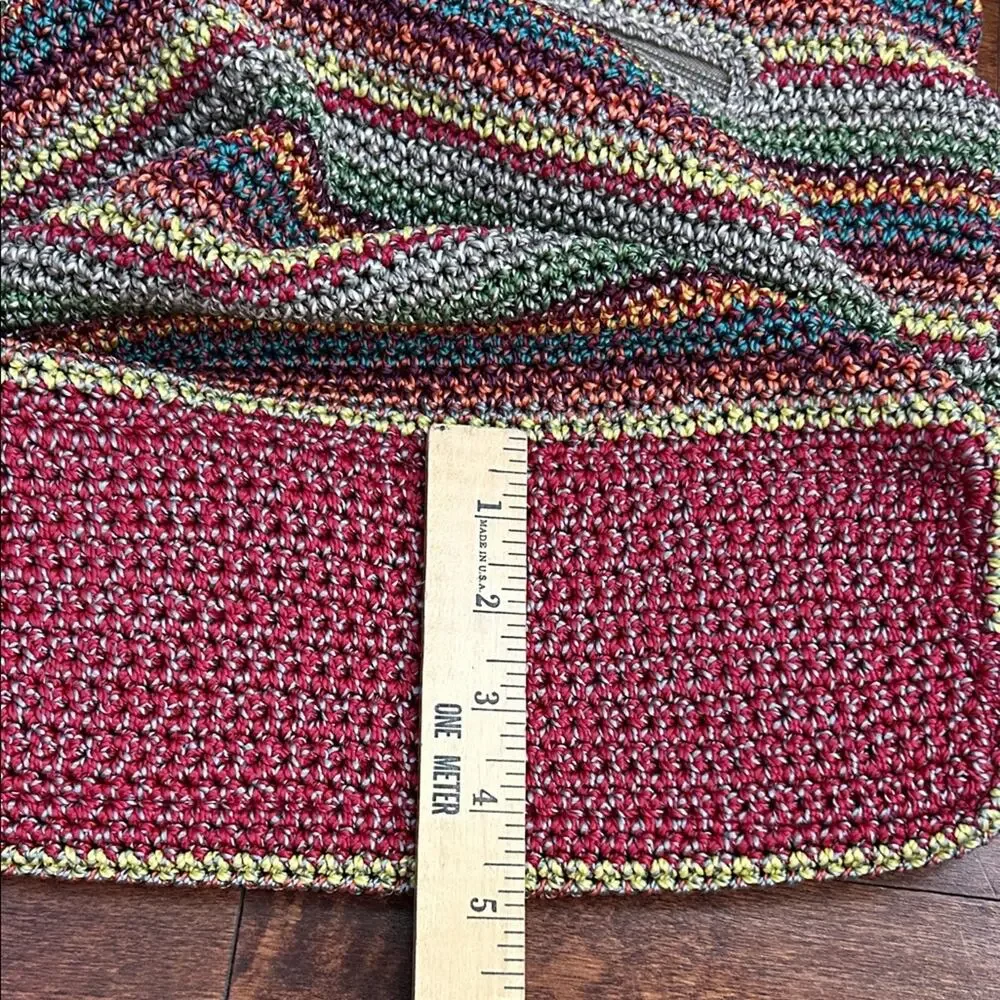 The Sak Gypsy Stripe Multicolored Crochet Shoulder Bag